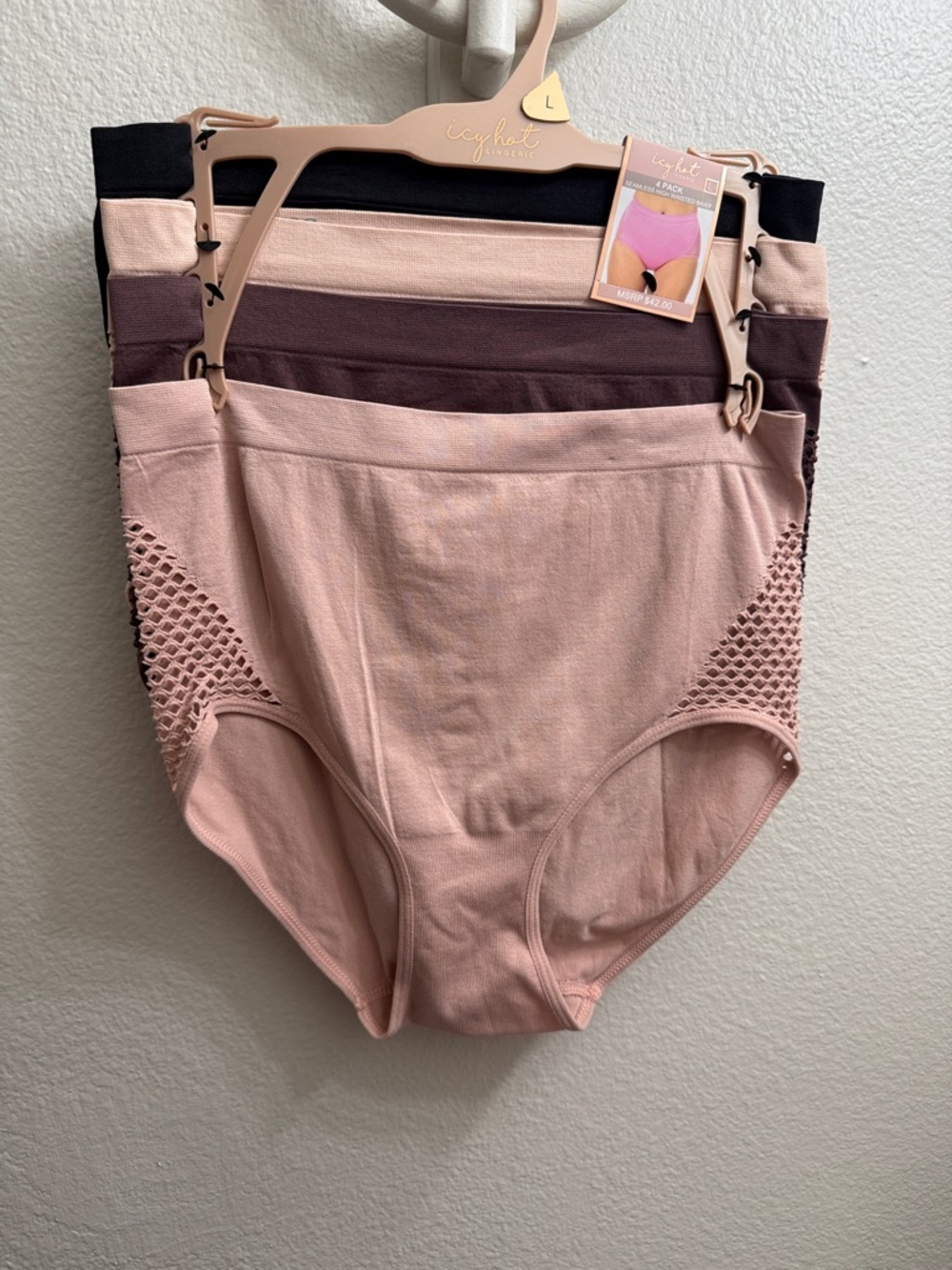 aerie High-Waist Shaping Shorts in Blush, Mauve, Chocolate & Black